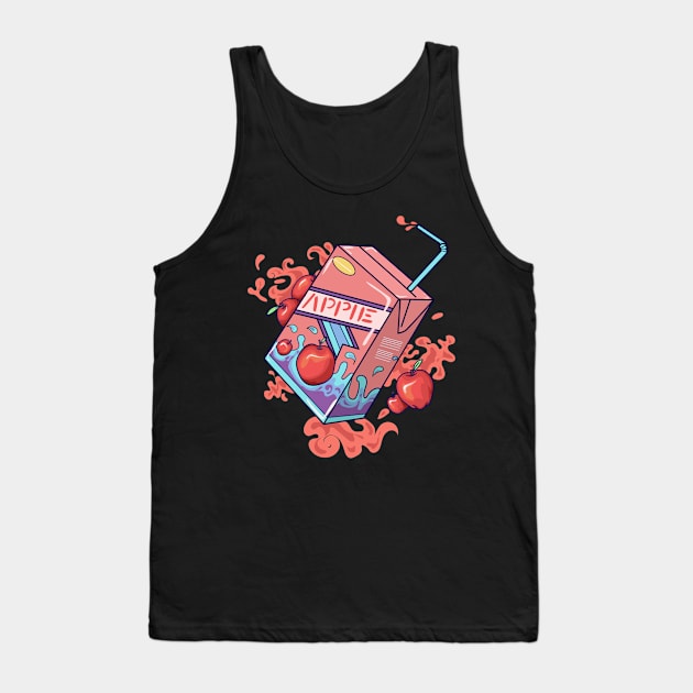 Cute Apple juice box Tank Top by MiaArt365